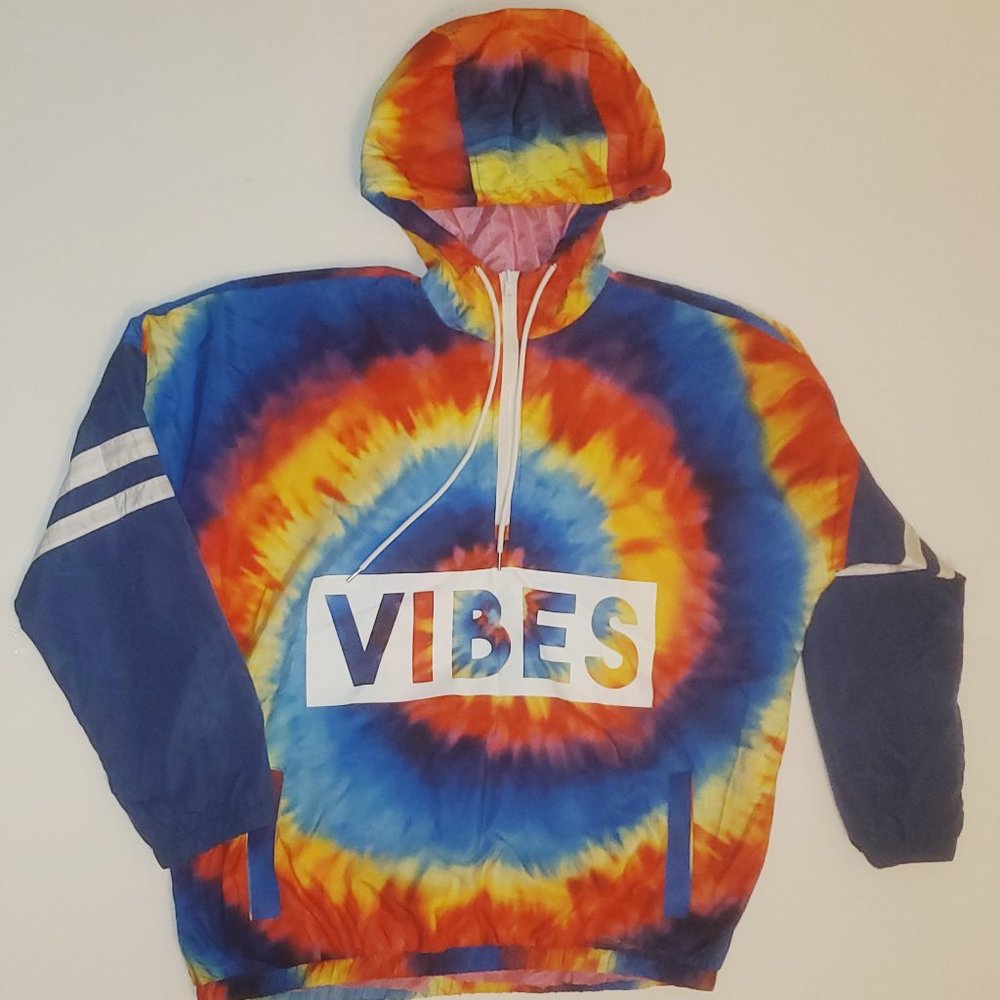 Rue+ Womens Ladies Windebreaker 1X Rainbow Pullover NWOT